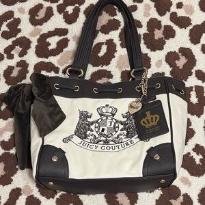 Juicy Couture Brown and White Daydreamer